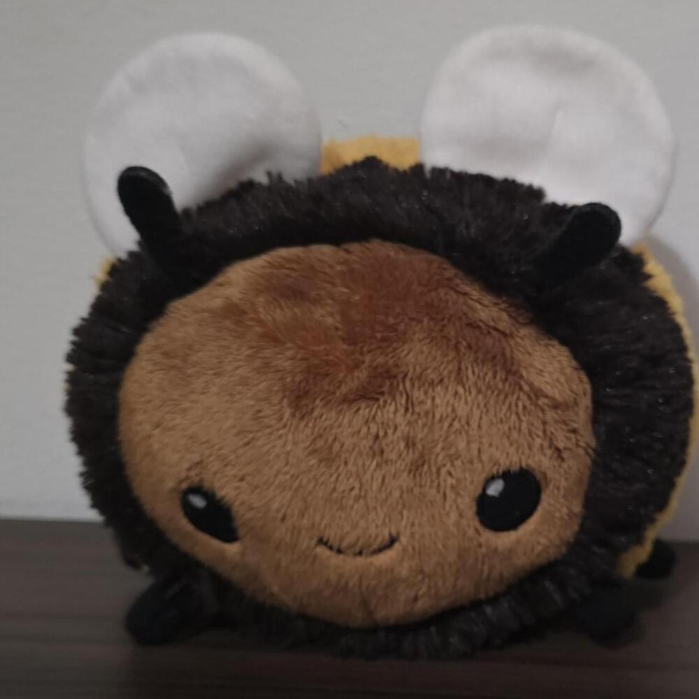 squishable Brown and black plush bee with white wings #kawaii #cute